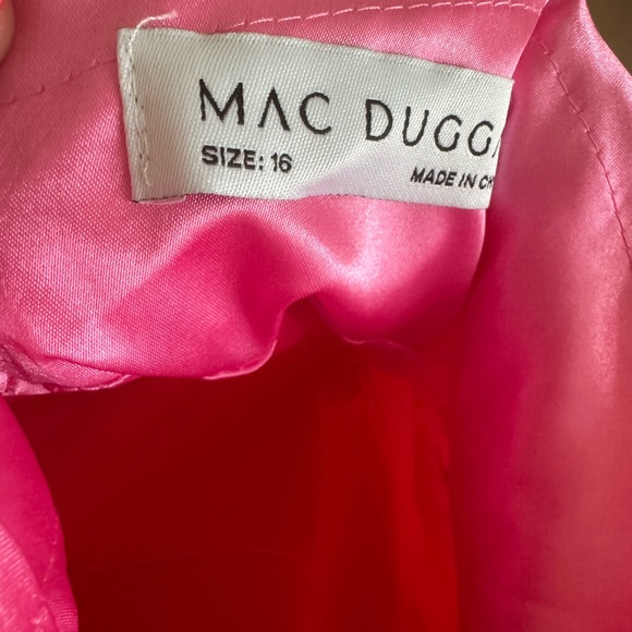 NWOT Ienna for Mac Duggal Pink Chiffon Overlay Dress - Picture 8 of 11